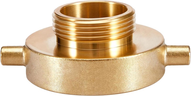 BANG4BUCK محول حريق أنثوي 2-1/2" NST (NH) وذكر 1-1/2" NST (NH) مع دبابيس من النحاس لمعدات الإطفاء - Image 1